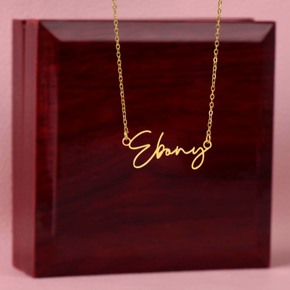 Script Name Necklace | Tarnish Resistant Stainless Steel