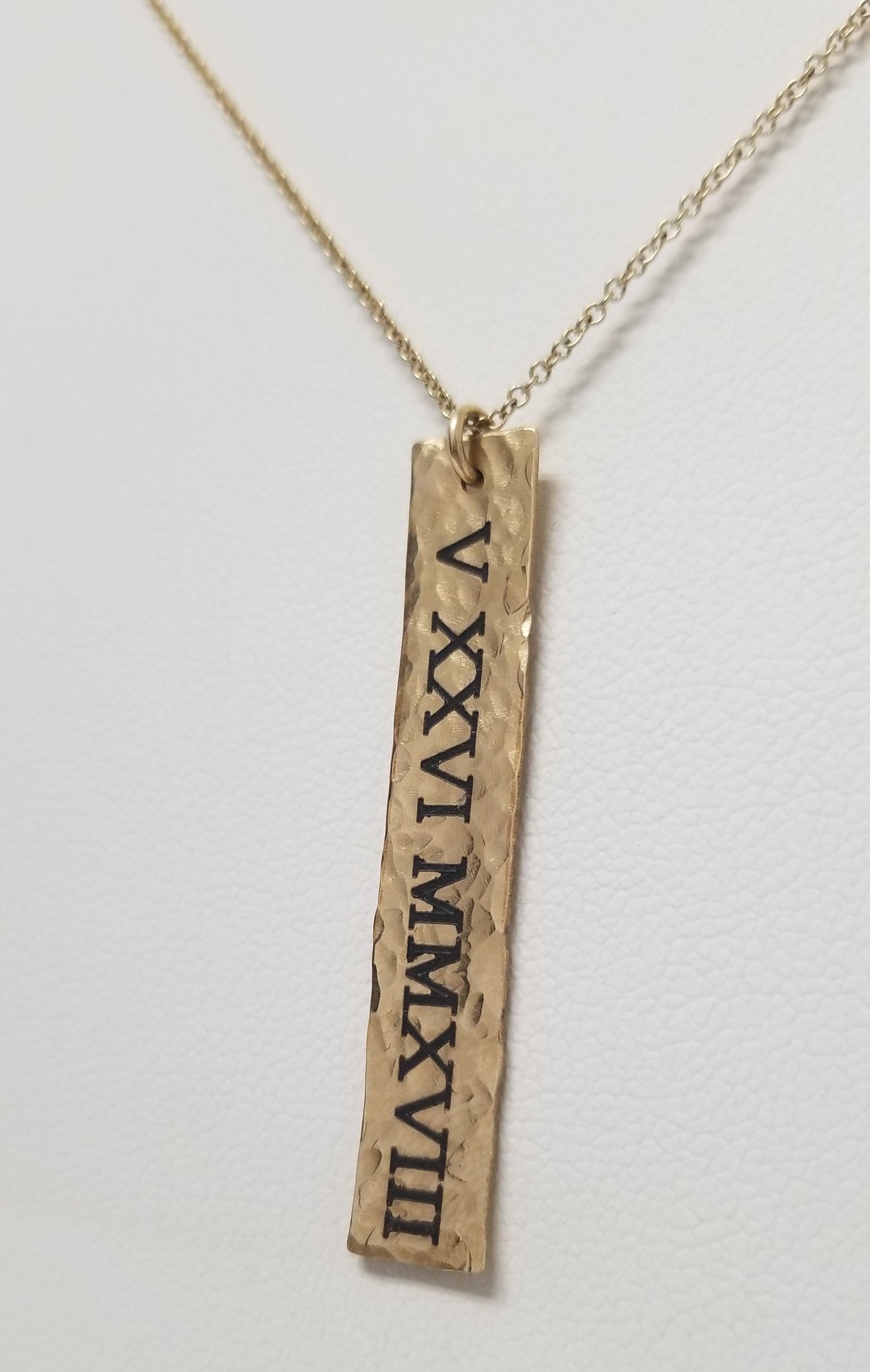 Roman Numeral Necklace (customizable)