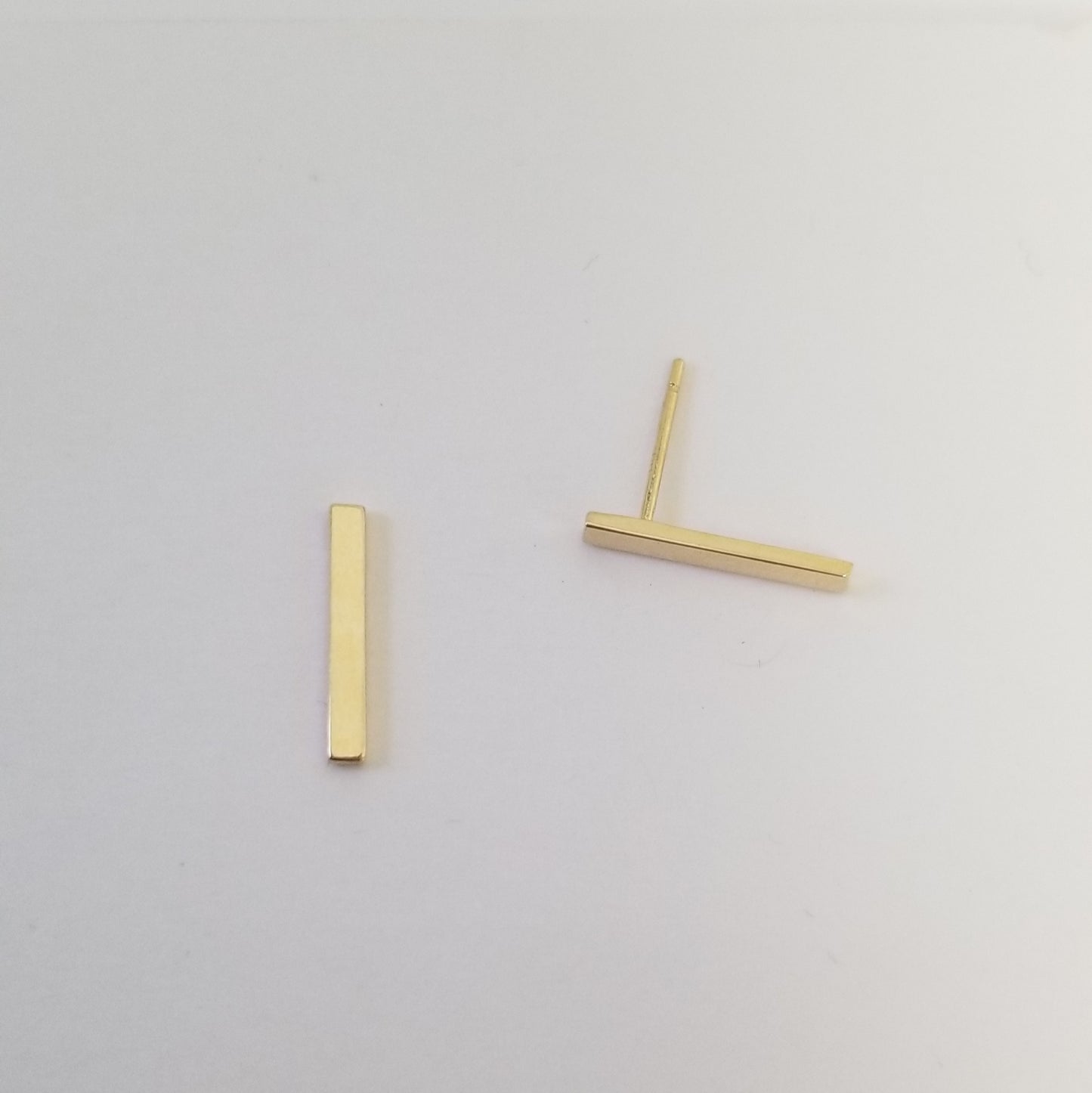 Riley Bar Earrings | 14K Gold