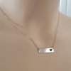 Mini Bar Necklace (customizable)