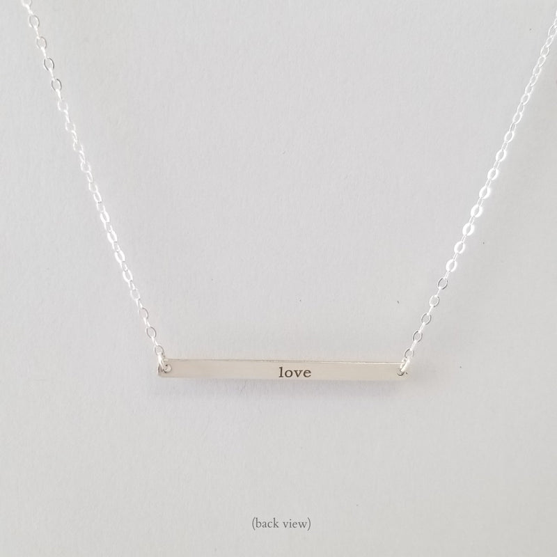"love" in Morse Code Necklace