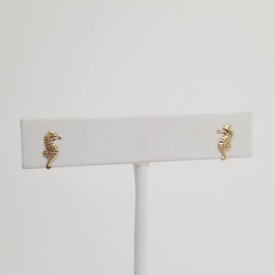 Sassy Seahorse Earrings | 14K Gold