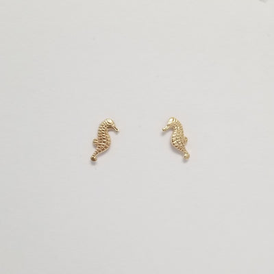 Sassy Seahorse Earrings | 14K Gold