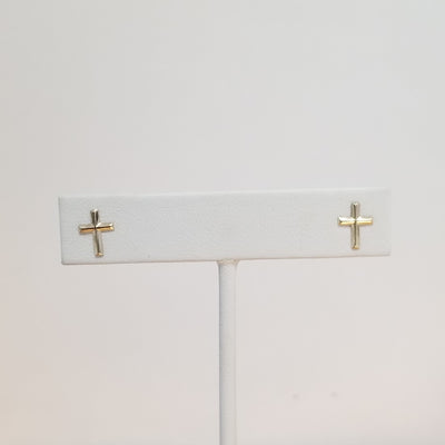 Faith Cross Earrings | Gold-Filled