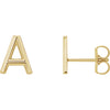 Custom Initial Earring Set | 14K Gold